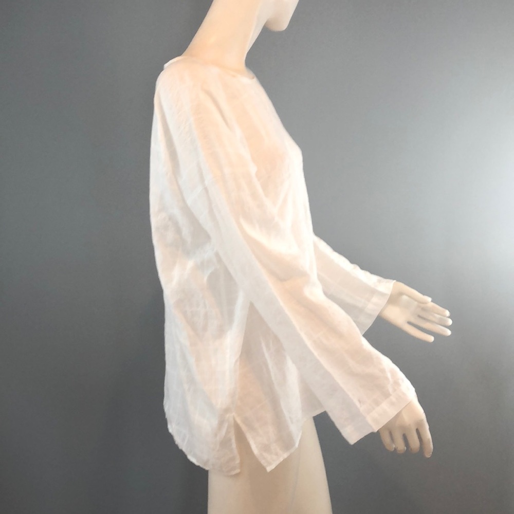 NWOT Vince White Long Sleeve Blouse Size Small - Picture 3 of 8